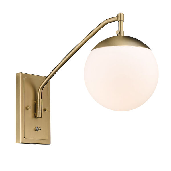 Glenn Brushed Champagne Bronze One-Light Articulating Wall Sconce, image 1